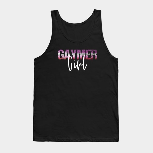Lesbian Pride Gaymer Girl Gay Gamer Girl Tank Top by AmbersDesignsCo